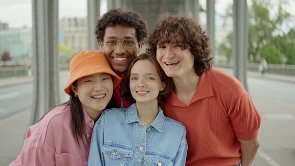 Group of teens in Paris