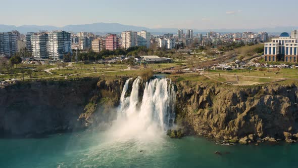 Lower Duden Waterfalls in Antalya