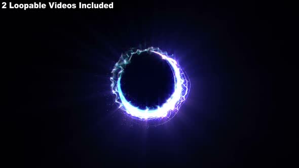 Magical Energy Current Swirling Rings, In-Out
