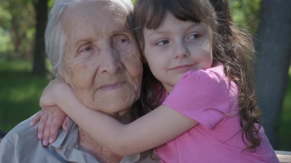 Portrait of a Grandmother with Granddaughter