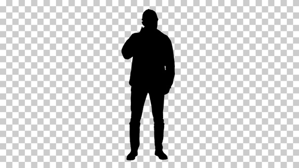 Silhouette Man, Alpha Channel