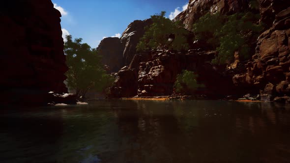 Lake Powell at Sunny Day in Summer