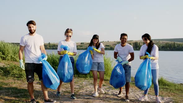 Good Looking Volunteers on the Beach Side Finish