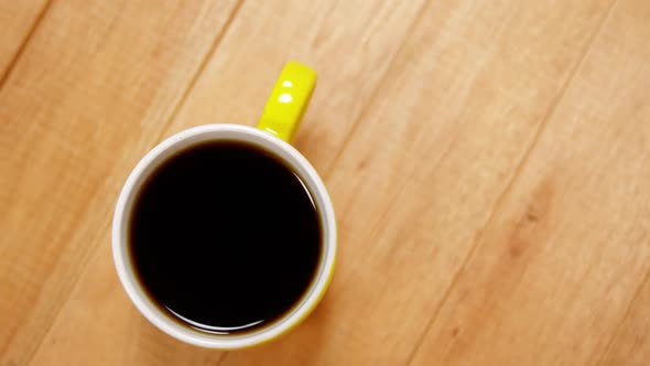 Close-up of coffee cup