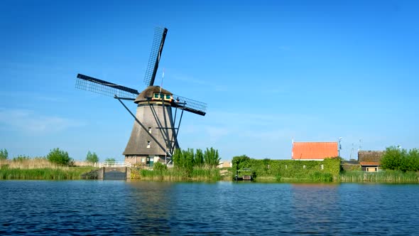Windmills at Kinderdijk in Holland