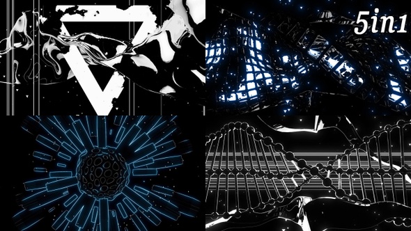 Generative Dance - VJ Loop Pack (5in1)