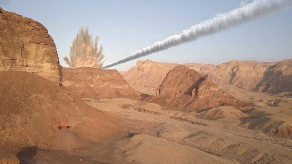 Meteor Asteroid Crash In The Desert Mountain Pack