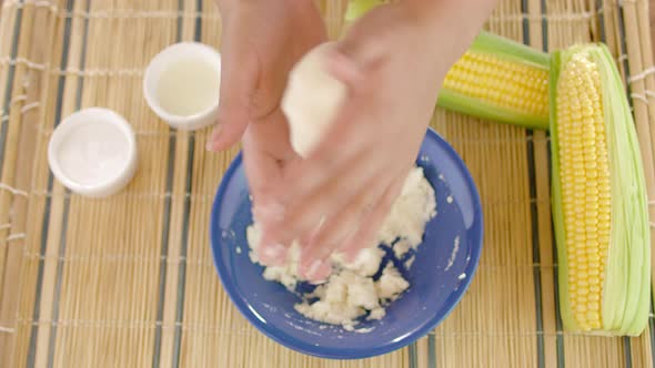 Arepas, Venezuelan dish made of corn flour