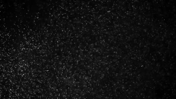 Slow Moving Real Dust Particles on Black Background