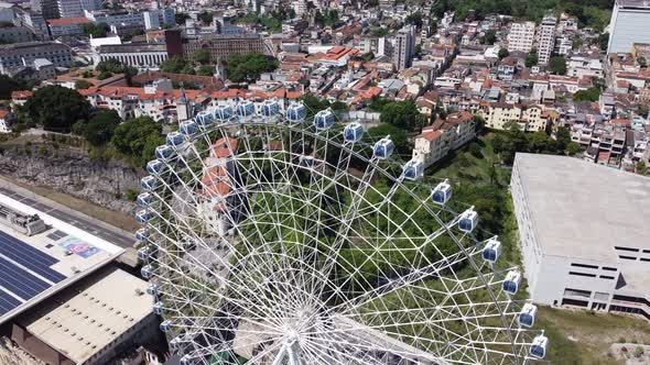 Rio de Janeiro Brazil. Major ferris wheel of Latin America.