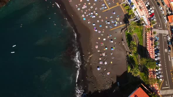 Playa de la Arena in Tenerife, Spain