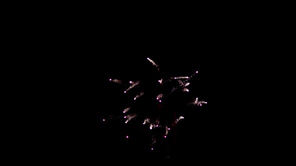 Fireworks in night sky, Shot on RED Epic in slow motion