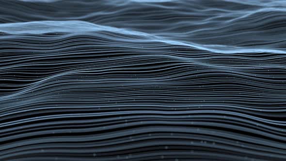 Abstract Wave Lines Background