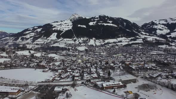 Aerial view of Kitzbuhel