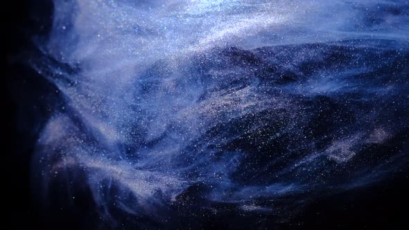 Space Clouds Nebula Texture Background of Cosmic Galaxy Fluid Dynamics Made of Ink