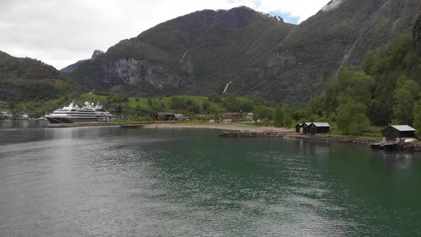 Ship In Fjord