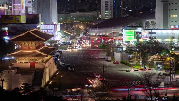 Korea Heunginjimun and Dongdaemun Seoul Plaza