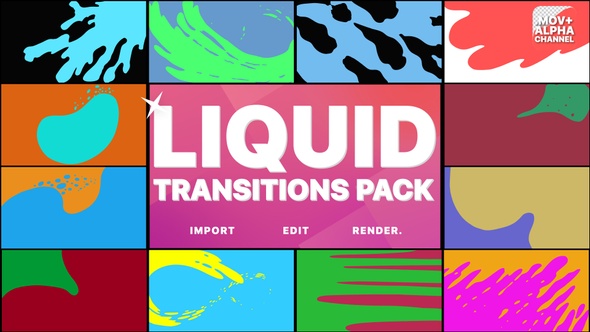 Liquid Transitions 2 | Motion Graphics Pack