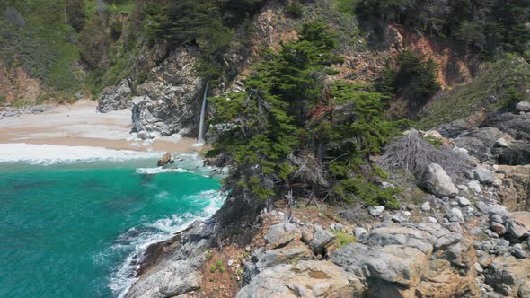 The World-famous Wild Nature Landmark on the Pacific Coast Line,  Aerial