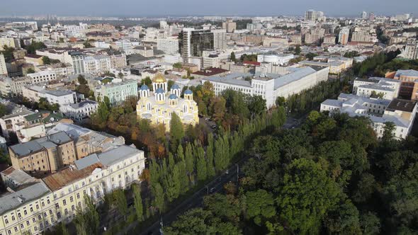 Kyiv - the Capital of Ukraine. Aerial View. Kiev