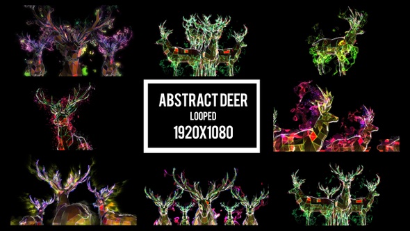 Abstract Deer Background VJ Pack