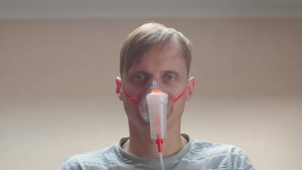 Man Oxygen Mask