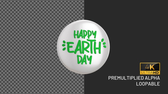 Happy Earth Day Badge alt