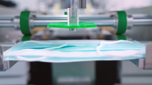 Face Mask Production Line in Modern Factory