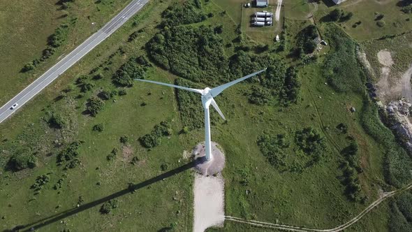 Beautiful Windmill Turbines Estonia Virtsu Park