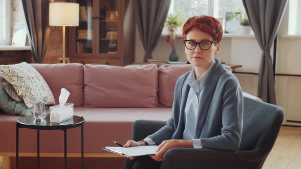 Portrait of Female Psychologist at Work