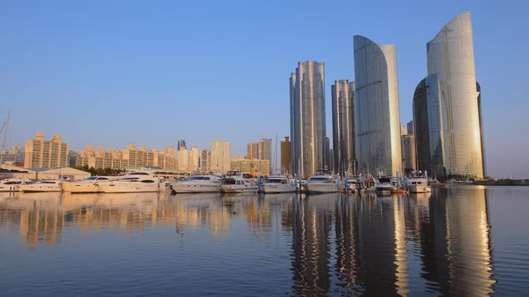 Busan Marina with Yachts, South Korea