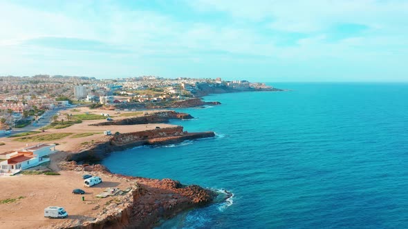 Spanish Coast Line, Alicante a Town in the Community of Valencia and the Province of Costa Blanca