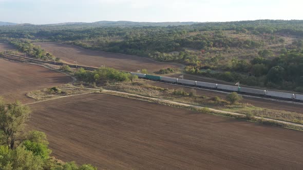 Aerial View On Train 2