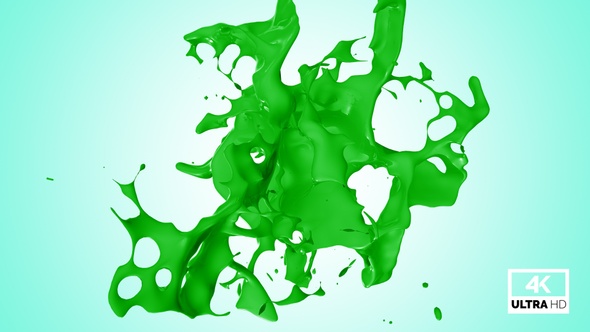Abstract Green Paint Splash V1 alt