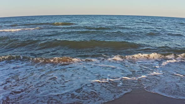 The Edge of the Sea in the Evening Sun