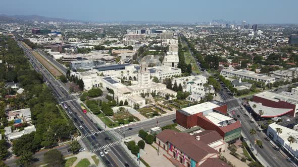 Aerial View Beverly Hills California USA