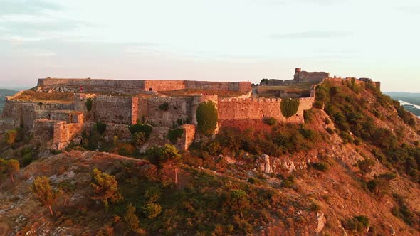 Ruins of Rozafa Castle in Shkoder