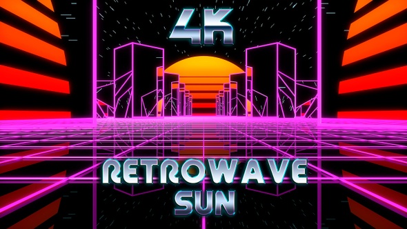 Retrowave Sun 4K alt