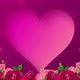 Animated Roses Background With Heart Frame - VideoHive Item for Sale