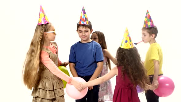 Five Children Dance in Circle