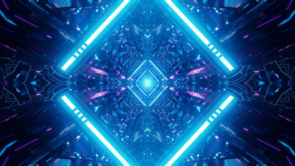 Vj Abstract Light Tunnel V4