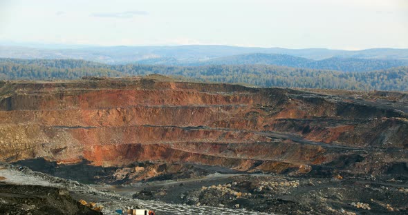 Timelapse Quarry Coal Mining 