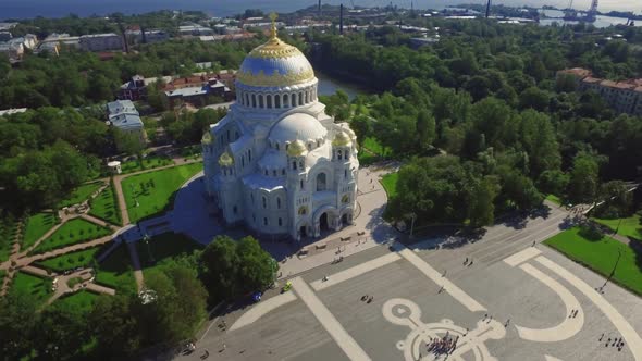 Cathedral of St Nicholas in Kronstadt Saint Petersburg