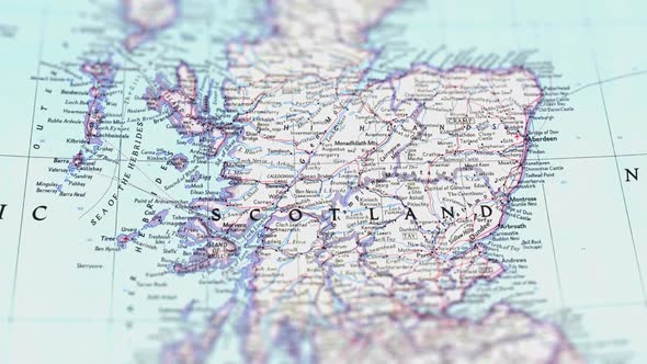 Scotland Paper Map Slider Shot
