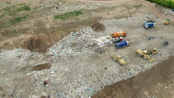 Aerial View of Garbage Dump