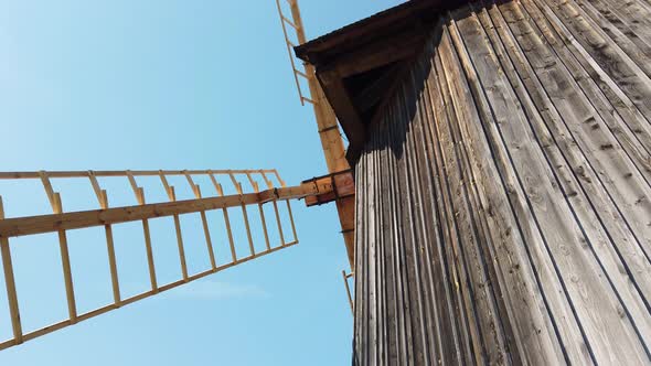 Traditional Old Poland Rustic Windmill