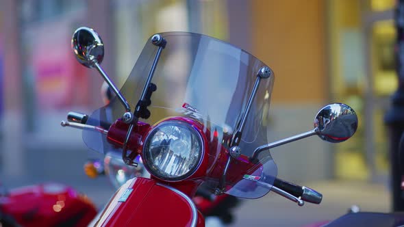 Close up Of a Vespa