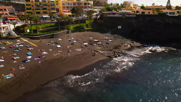 Playa de la Arena in Tenerife, Spain