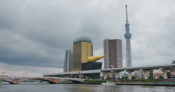 Tokyo skytree in asakusa district