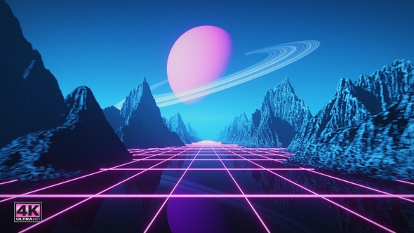 Retrowave Saturn